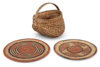 (3) African Woven Items