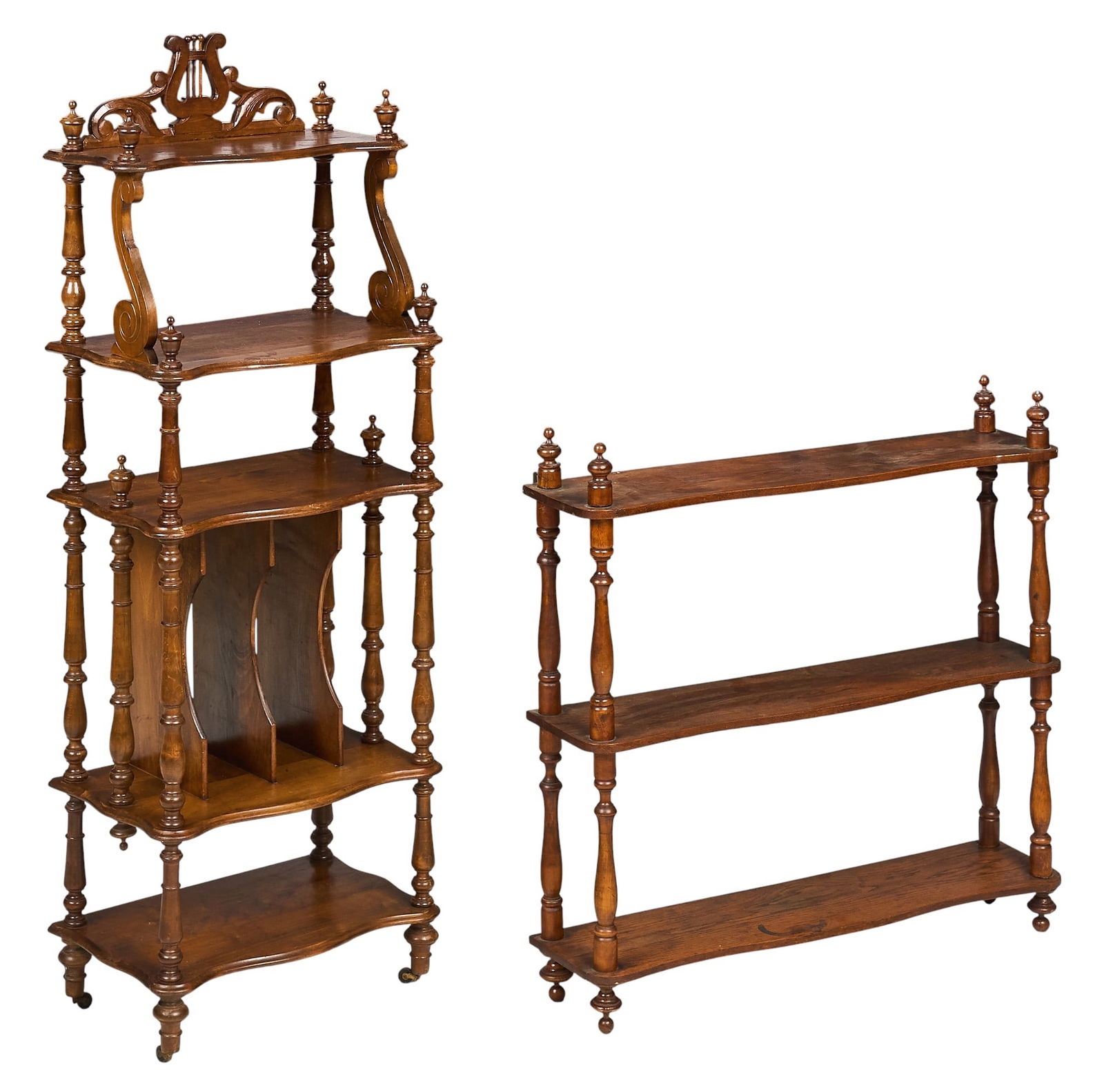 Pair of Decorative Turned Wood Racks (1 of 5)