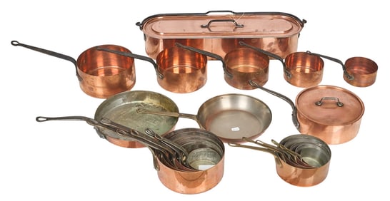Collection of Copper Cookware
