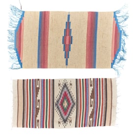 Pair of Small Handwoven Tribal Rugs