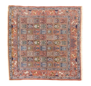 Hand-Knotted Geometric Rug, 6 ft. 10 in. x 6 ft. 8 in.