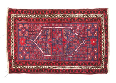 Vintage Hand-Knotted Tribal Rug, 6 ft. x 3 ft. 7 in.