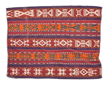 Handwoven Kilim Rug, 5 ft. 1 in. x 3 ft. 10 in.