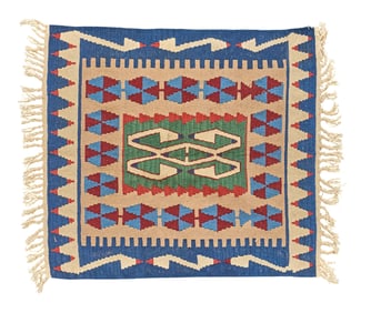 Hand-Knotted Kilim Rug, 3 ft. 10 in. x 3 ft. 1 in.