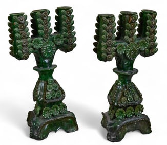 Pair of Vintage Patamban Candelabra
