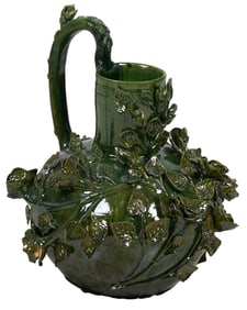 Large Ornate Ceramic Pitcher