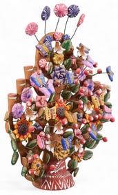 Mexican Folk Art Tree of Life Candelabra