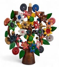 Vintage Tree of Life Candelabra
