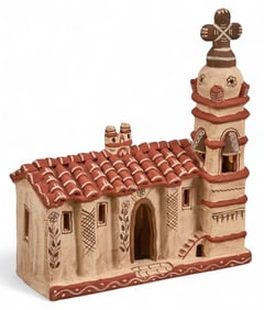 Vintage Peruvian Ceramic Church