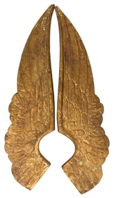 Carved Wooden Angel Wings