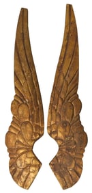 Carved Wooden Angel Wings