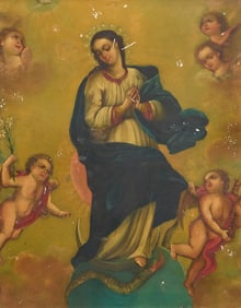 19th C. Spanish Colonial Retablo