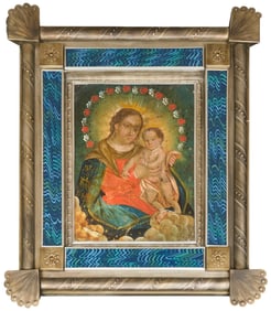 Antique Mexican Retablo, Nuestra Senora del Refugio