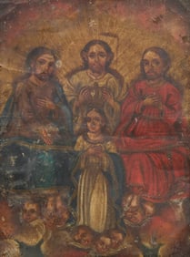 Mexican Retablo, La Santísima Trinidad