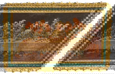 Cusco School, Last Supper Painting