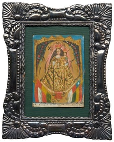 Virgin of Hispaniola in Sterling Frame