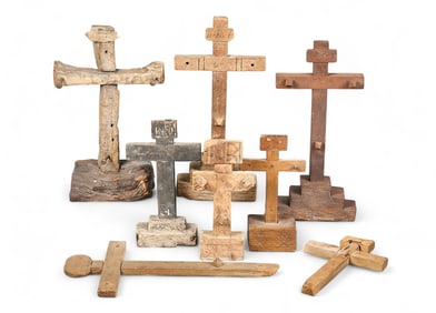 Collection of Wooden Crosses