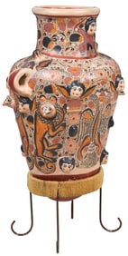 Large Tonala Jar with Stand
