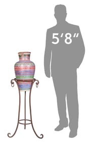 Vintage Tonala Vase with Stand