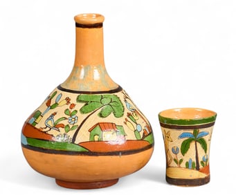 Attrib. to Lucano Familia, Water Jug with Cup