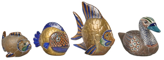 (4) Tonala and Brass Animals