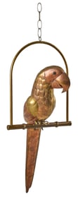 Tonala Brass and Copper Parrot
