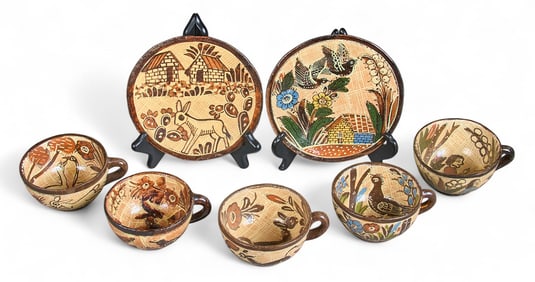 Early Petatillo Tea Set Pieces