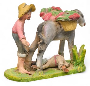 Attrib. to Panduro Familia, Donkey Vendor Tableaux