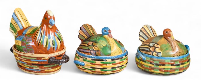 (3) Tlaquepaque Tureens