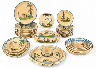 Large Collection of Tlaquepaque Dinnerware