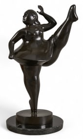 After Botero, Ballerina Bronze