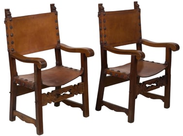 Pair of Frailero Style Spanish Chairs
