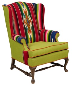 Serape Upholstered Armchair