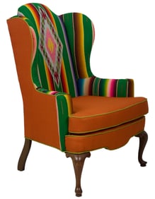 Serape Upholstered Armchair