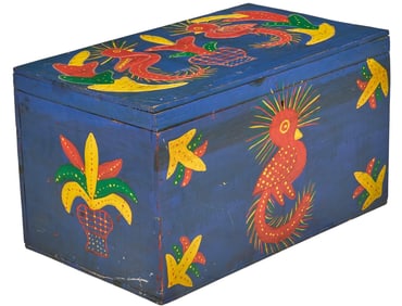 Vintage Painted Mexican Chest