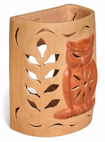 Outdoor Light Fixture with Owl