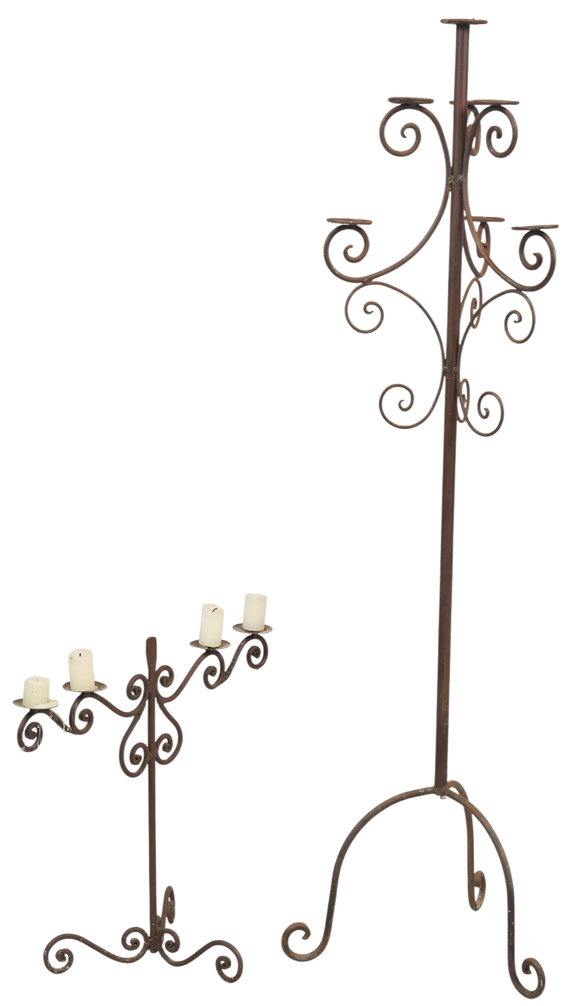 (2) Mexican Iron Candelabra (1 of 6)