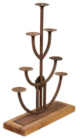 Mexican Iron Candelabra