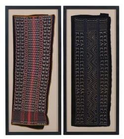 (2) Framed Hand-Woven Bolivian Textiles