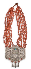 Matilde Poulat, Turquoise and Carnelian Necklace