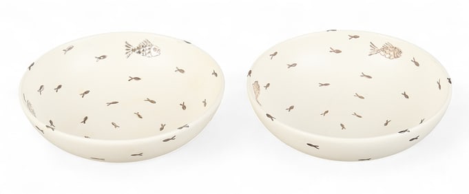 (2) Emilia Castillo, White Bowls