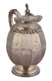 Sterling Silver Water Jug with Lid