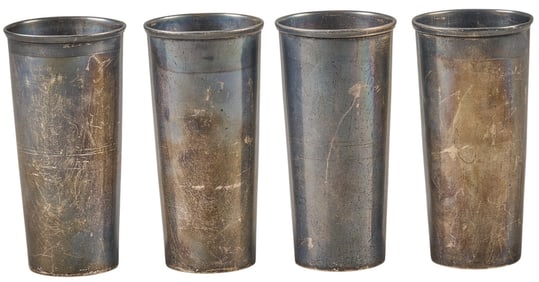 (4) Mexican Sterling Silver Goblets