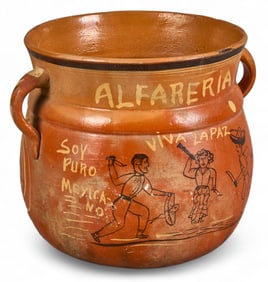 Large Mexican Pottery "Combate" Vessel