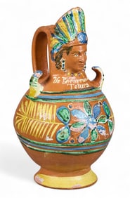 Metepec Style Commemorative Pitcher