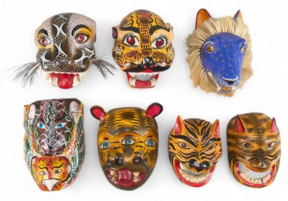 (7) Mexican Folk Art Masks