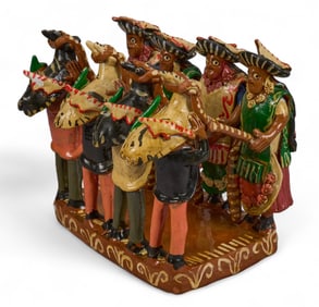 Ocumicho Tableau with Dancers