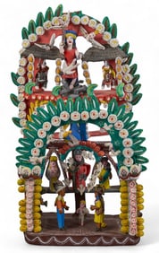 Large Ocumicho Religious Tableau