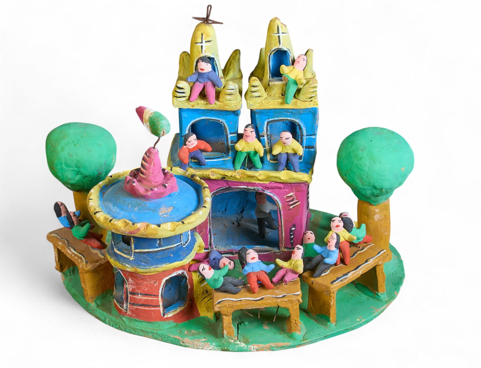 Candelario Medrano, Park and Church Tableau (1 of 4)