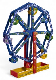 Articulated Mexican Folk Art Ferris Wheel